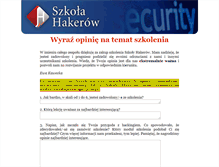 Tablet Screenshot of opinia.szkolahakerow.pl